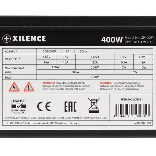 Блок питания Xilence Red Wings XN051 400W [XP400R7] черный thumb 6