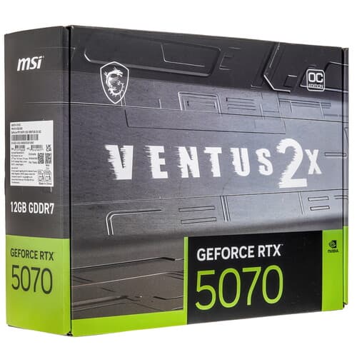MSI Видеокарта MSI GeForce RTX 5070 VENTUS 2X OC [RTX 5070 12G VENTUS 2X OC], фото 11
