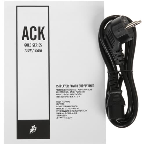 Блок питания 1STPLAYER ACK GOLD [HA-850BA2-BK] черный thumb 7