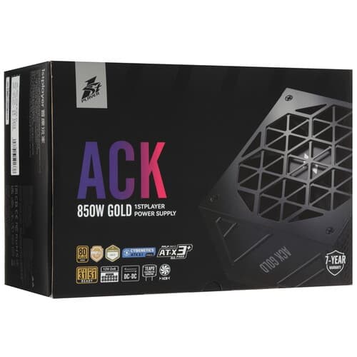 Блок питания 1STPLAYER ACK GOLD [HA-850BA2-BK] черный thumb 9