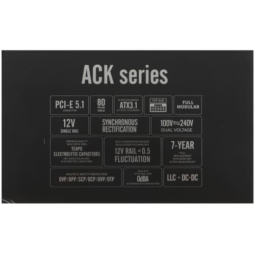 Блок питания 1STPLAYER ACK GOLD [HA-850BA2-BK] черный thumb 8
