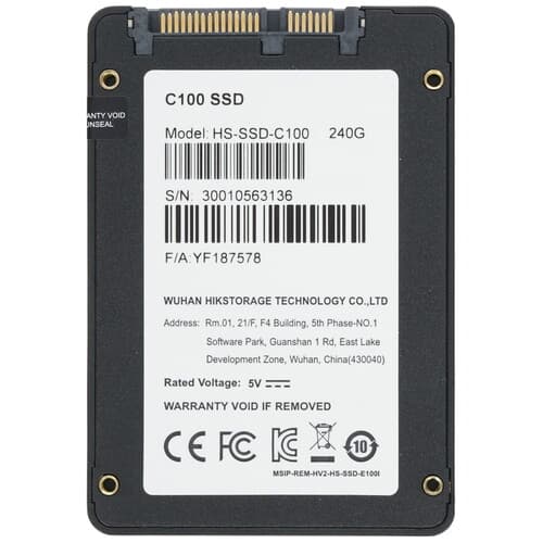 Hikvision 240 ГБ 2.5" SATA накопитель Hikvision C100 [HS-SSD-C100/240G], фото 2