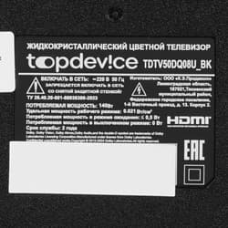Topdevice 50" (127 см) Телевизор Topdevice TDTV50DQ08U черный, фото 6