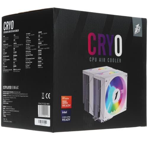 1STPLAYER Кулер для процессора 1STPLAYER CRYO CY12L-D [CY12L-D-WH] белый, фото 13