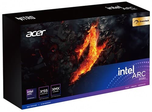 Acer Видеокарта Acer Intel Arc B580 NITRO OC White [DP.Z4BWW.P04], фото 15