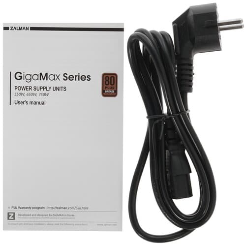 Блок питания ZALMAN GigaMax (GVII) 550W [ZM550-GVII] черный thumb 5