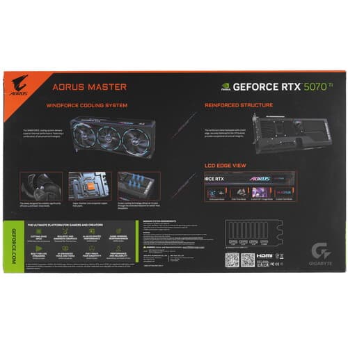 GIGABYTE Видеокарта GIGABYTE GeForce RTX 5070 Ti AORUS MASTER [GV-N507TAORUS M-16GD], фото 11