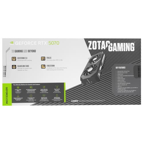 Zotac Видеокарта Zotac GeForce RTX 5070 GAMING Twin Edge OC [ZT-B50700H-10P], фото 10