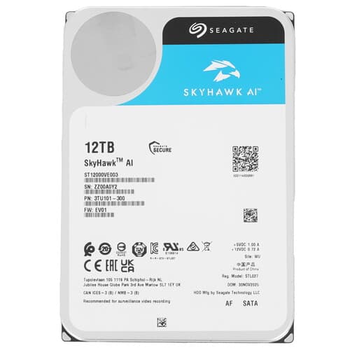 Seagate 12 ТБ Жесткий диск Seagate SkyHawk AI [ST12000VE003]