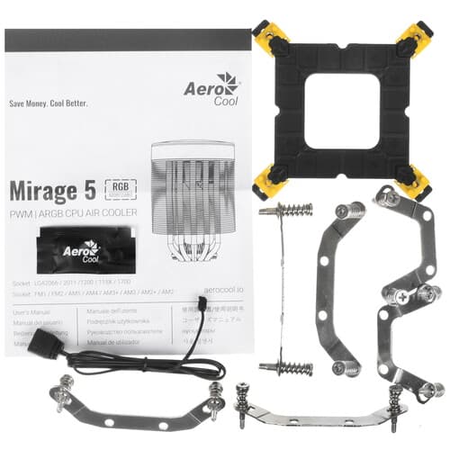 AeroCool Кулер для процессора AeroCool Mirage 5 [ACTC-MR90517.03] черный, фото 7