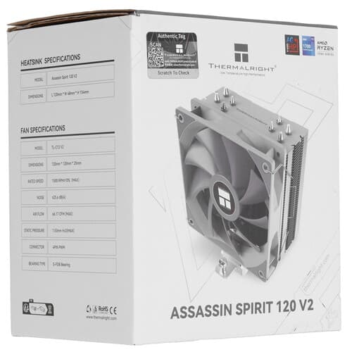 Thermalright Кулер для процессора Thermalright Assassin Spirit 120 V2 [AS120-V2] серый, фото 11