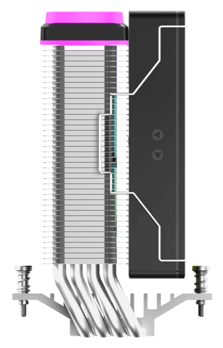 Ocypus Кулер для процессора Ocypus Delta A40 SE ARGB [Delta-A40-BK1AAWN00S-GL] черный, фото 6