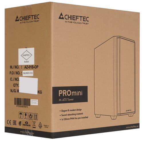 Корпус Chieftec Pro Mini AZ-01B-OP  черный thumb 13