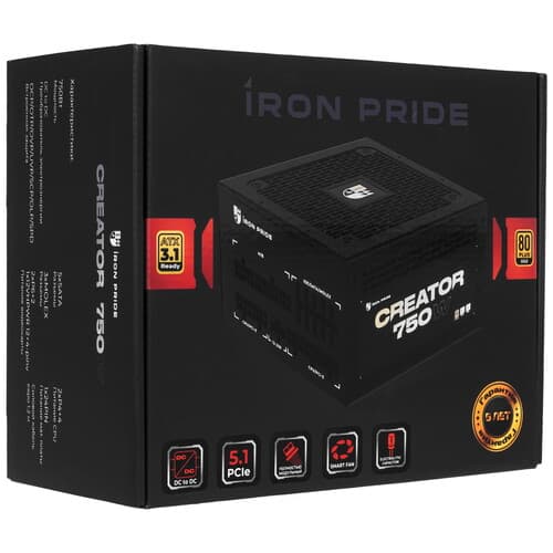 Блок питания Iron Pride Creator 750W [УФ-20250030] черный thumb 9