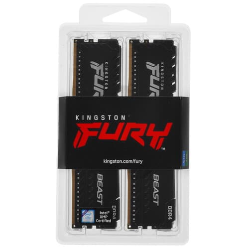 Kingston FURY Оперативная память Kingston FURY Beast Black [KF432C16BBK4/128] 128 ГБ, фото 3