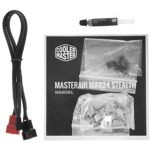 CoolerMaster Кулер для процессора Cooler Master MasterAir MA624 Stealth [MAM-D6PS-314PK-R1] черный, фото 9