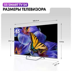 Haier 55" (140 см) Телевизор Haier 55 Smart TV S4 серебристый, фото 14