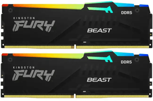 Kingston FURY Оперативная память Kingston FURY Beast Black RGB [KF560C30BBEAK2-32] 32 ГБ