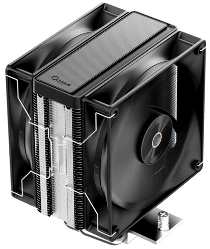 Ocypus Кулер для процессора Ocypus Delta A40 Elite Dual Fan [Delta-A40-BK2NNWN00X-GL] черный