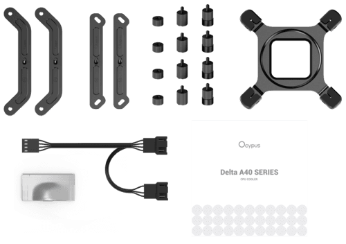 Ocypus Кулер для процессора Ocypus Delta A40 Elite Dual Fan [Delta-A40-BK2NNWN00X-GL] черный, фото 9