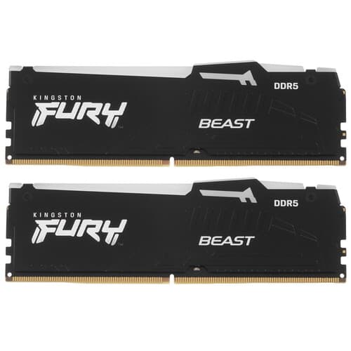 Kingston Оперативная память Kingston FURY Beast Black RGB [KF560C30BBEAK2-16] 16 ГБ