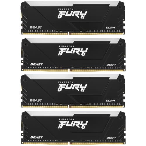 Kingston FURY Оперативная память Kingston FURY Beast Black RGB [KF432C16BB12AK4/64] 64 ГБ, фото 2