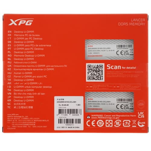XPG (ADATA) Оперативная память ADATA XPG Lancer [AX5U6000C3016G-DCLAWH] 32 ГБ, фото 3