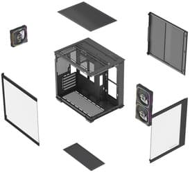 Корпус PowerCase Vision Micro M5CB [CVMM5CHB-A3] черный thumb 8