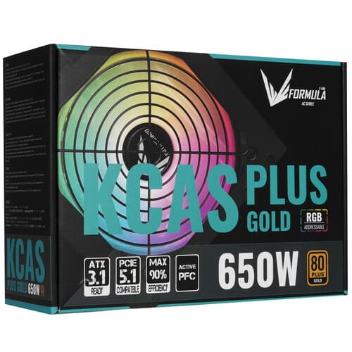 Блок питания Formula KCAS PLUS GOLD 650W RGB [KCAS PLUS 650G] черный thumb 7