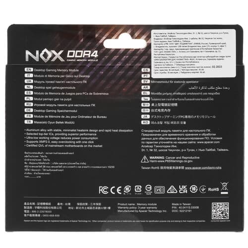 Apacer Оперативная память Apacer NOX [AH4U16G32C28YMBAA-1] 16 ГБ, фото 3