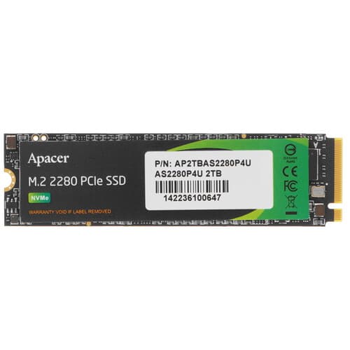2000 ГБ M.2 NVMe накопитель Apacer AS2280P4U [AP2TBAS2280P4U-1] thumb 1
