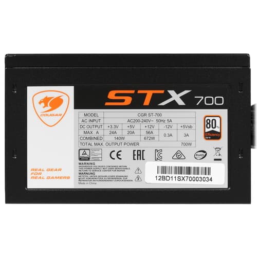 Блок питания Cougar STX 700W [CGR ST-700] черный thumb 4