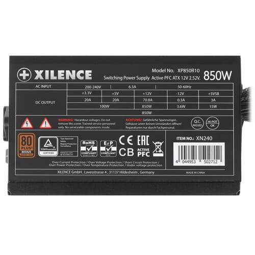Блок питания Xilence Gaming series XN240 850W [XP850R10] красный, черный thumb 4
