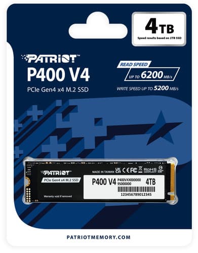 4000 ГБ M.2 NVMe накопитель Patriot P400 V4 [P400VP4TBM28H] thumb 6