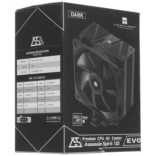 Thermalright Кулер для процессора Thermalright Assassin Spirit 120 EVO Dark [AS120-EVO-DARK] черный, фото 11