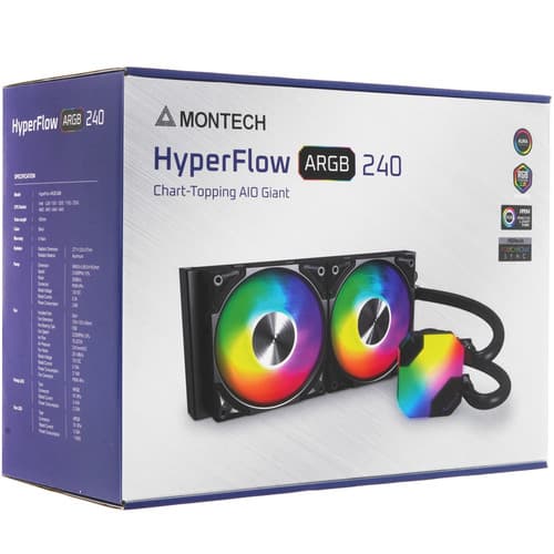 Система охлаждения Montech HyperFlow 240 ARGB черная thumb 11