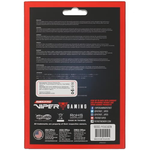 Patriot Memory Оперативная память Patriot Viper 3 [PV316G160C9K] 16 ГБ, фото 3