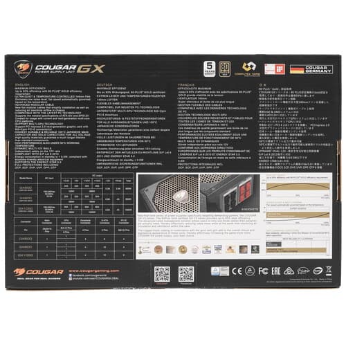 Блок питания Cougar GX 1050W [CGR GX-1050] черный thumb 8