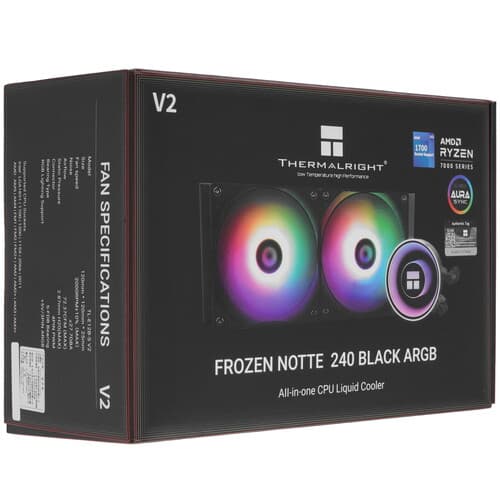 Система охлаждения Thermalright Frozen Notte 240 ARGB V2 черная thumb 10