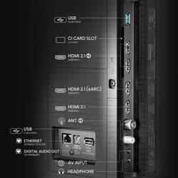 Hisense 55" (139 см) Телевизор Hisense 55U7Q PRO черный, фото 11