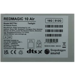 Nubia 6.8" Смартфон Nubia Red Magic 10 Air 512 ГБ черный, фото 11