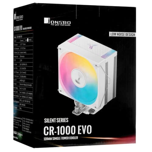 JONSBO Кулер для процессора JONSBO CR-1000 EVO Color White [CR-1000 EVO Color White] белый, фото 12