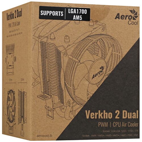 AeroCool Кулер для процессора AeroCool Verkho 2 Dual [ACTC-NA20230.03] черный, фото 10