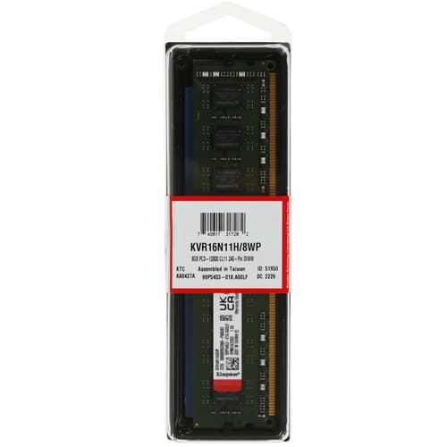 Kingston Оперативная память Kingston ValueRAM [KVR16N11H/8WP] 8 ГБ, фото 3