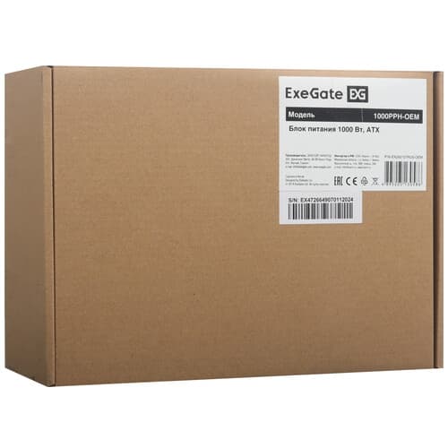 Блок питания ExeGate 80 PLUS Bronze 1000PPH OEM [EX292157RUS-OEM] черный thumb 7