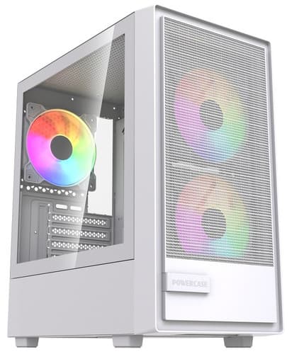 Корпус PowerCase Mistral SM02 ARGB [CMMSM02W-A3] белый