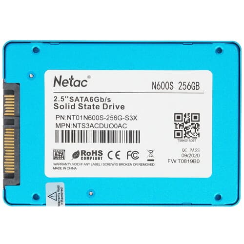 Netac 256 ГБ 2.5" SATA накопитель Netac N600S [NT01N600S-256G-S3X], фото 2