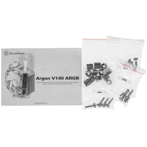 Кулер для процессора SilverStone Argon V140 ARGB [G53ARV140ARGB20] черный thumb 12