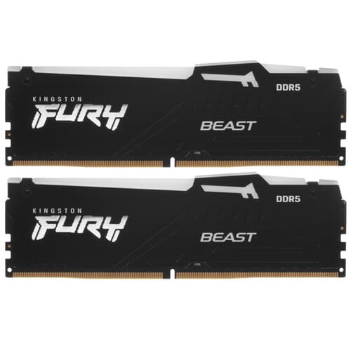 Kingston FURY Оперативная память Kingston FURY Beast Black RGB [KF560C30BBEAK2-64] 64 ГБ