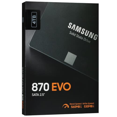 Samsung 4000 ГБ 2.5" SATA накопитель Samsung 870 EVO [MZ-77E4T0BW], фото 6